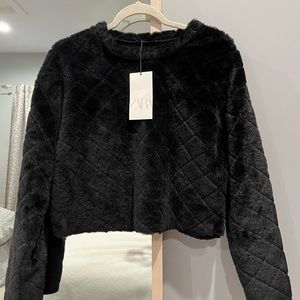 Zara Faux Fur Sweater